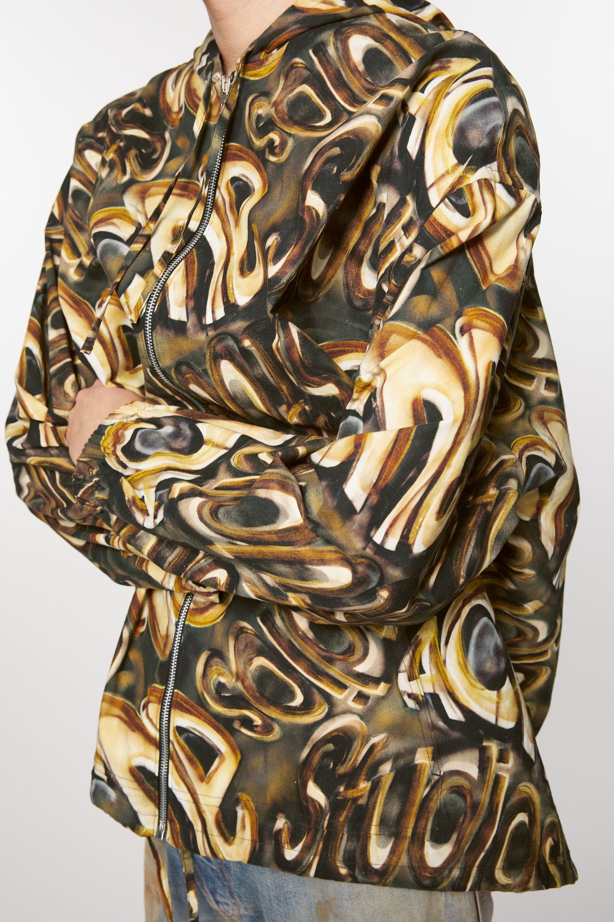 Hooded logo jacket - Black/gold - 7