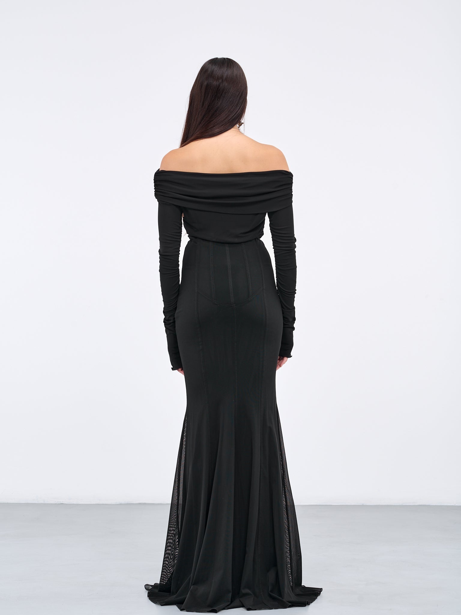 Drape Long Dress - 3