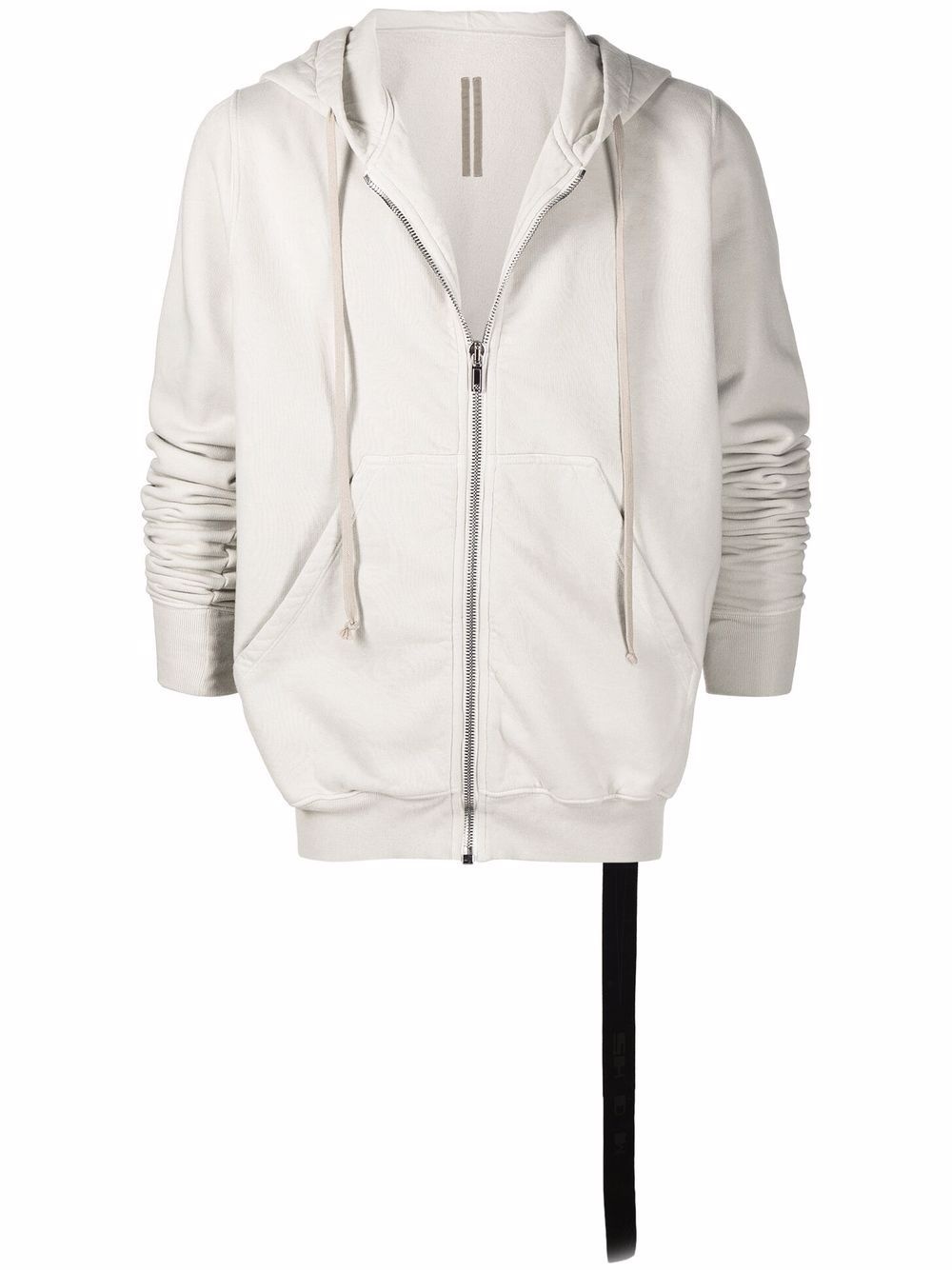 drawstring zip-up hoodie - 1