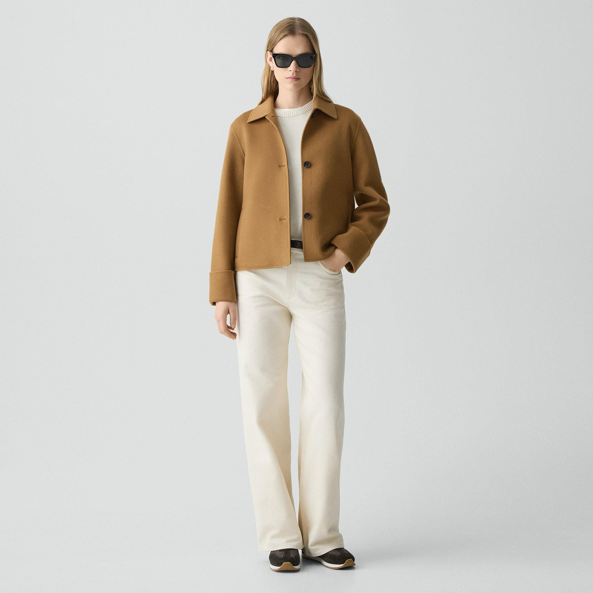 Boxy Cuff Jacket in Double-Face Wool-Cashmere - 6