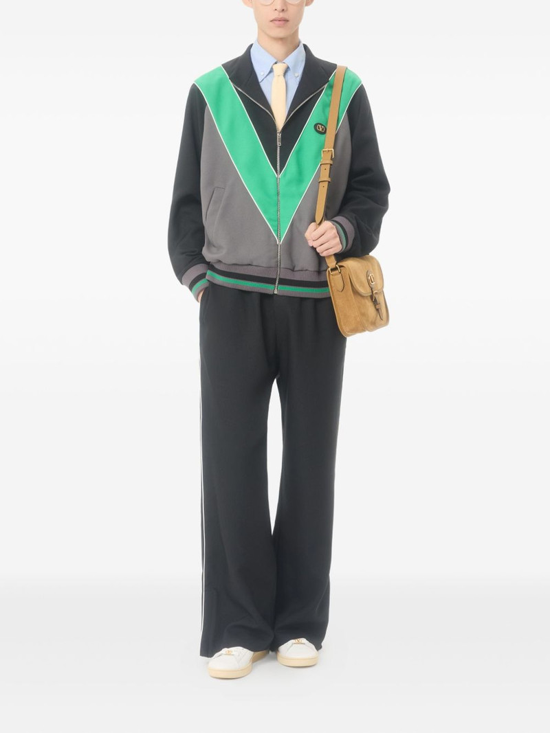 Valentino zip VLogo patch sweatshirt outlook