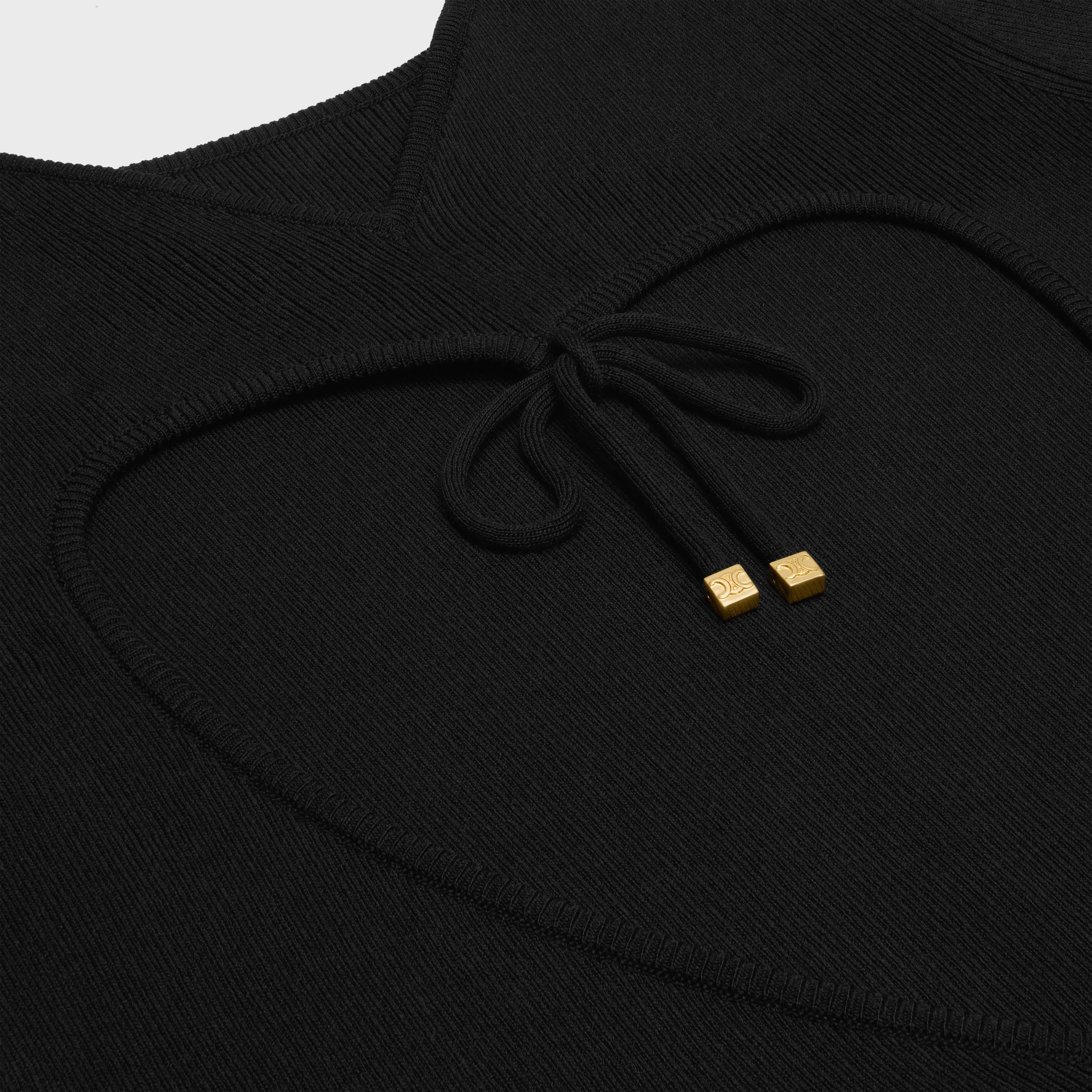 heart top in underpinning silk and cotton - 3