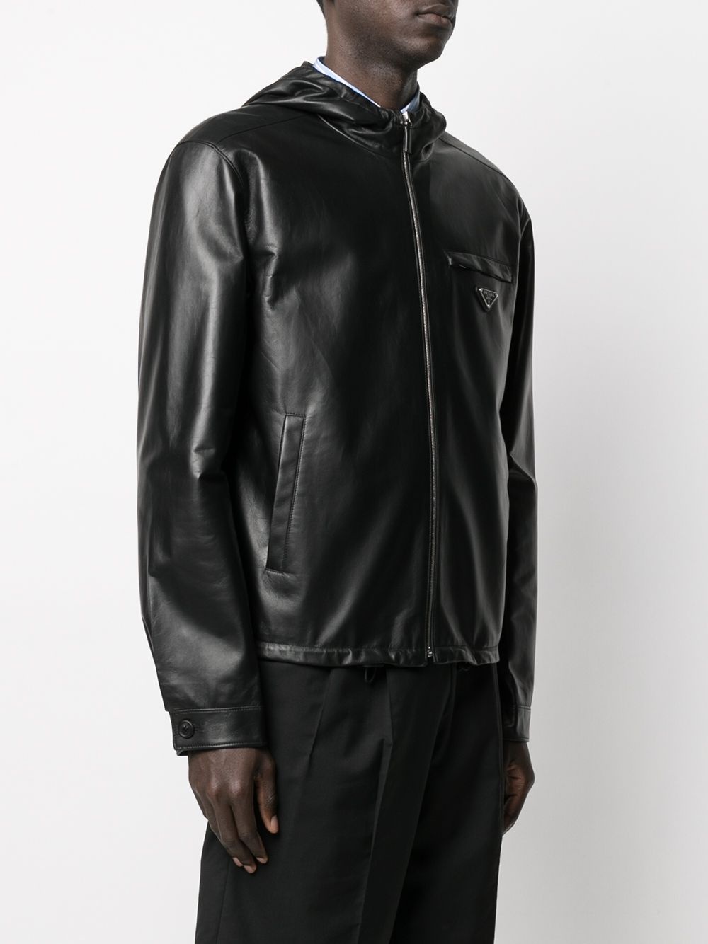 logo-plaque zipped jacket - 3