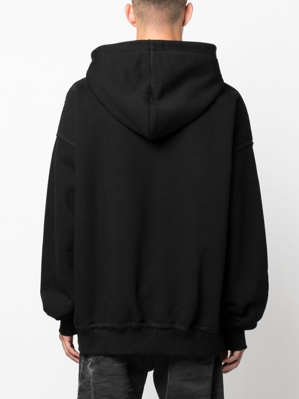 graphic-print cotton-blend hoodie - 4