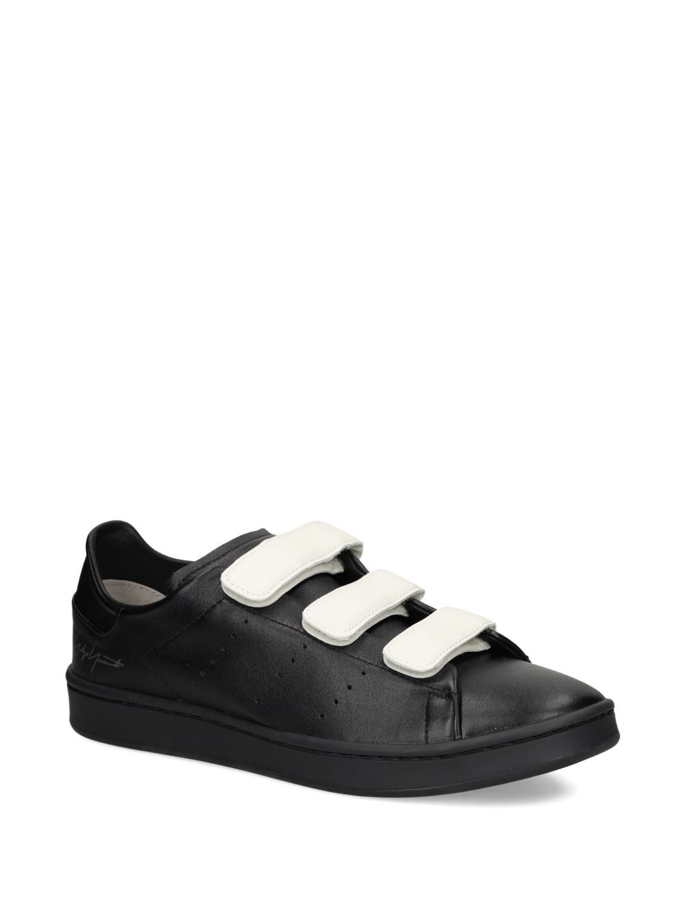 leather strap sneakers - 2