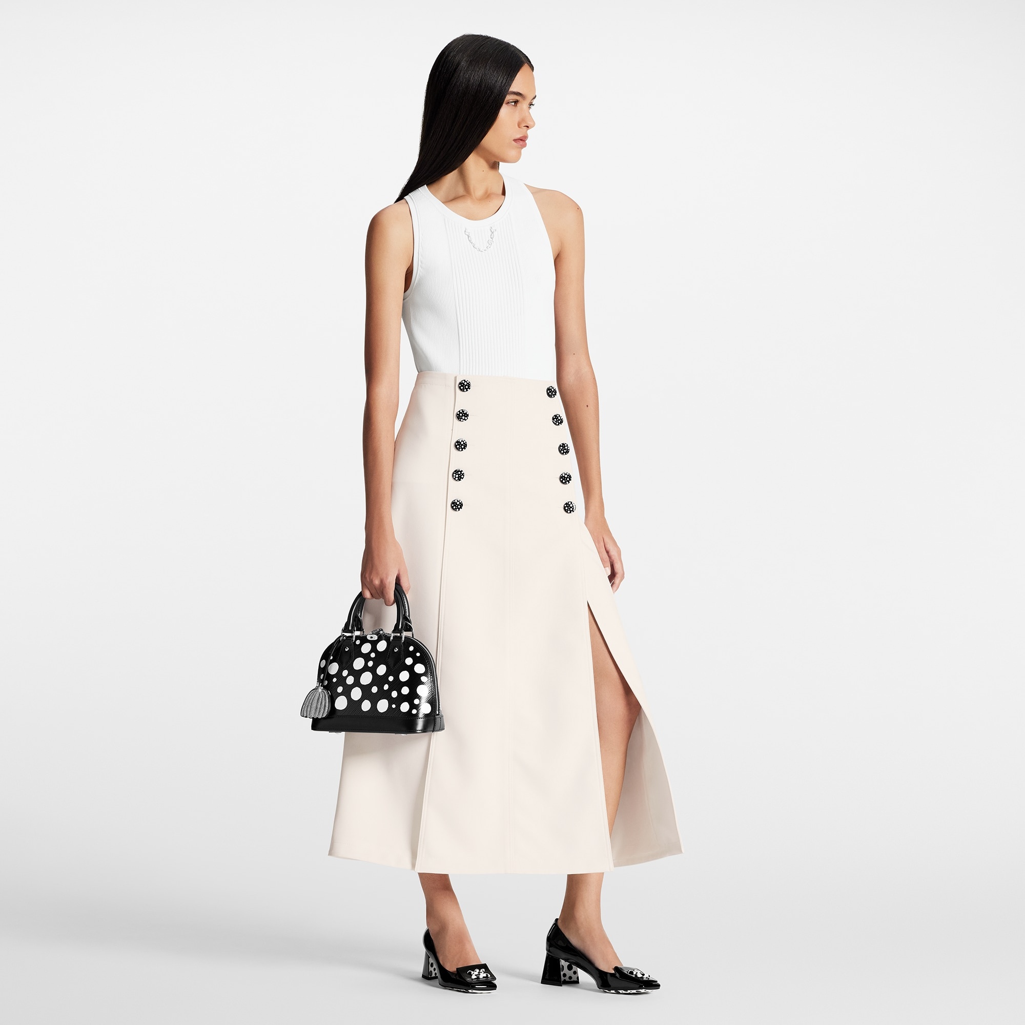 LV x YK Technical Gabardine Midi Skirt - 2