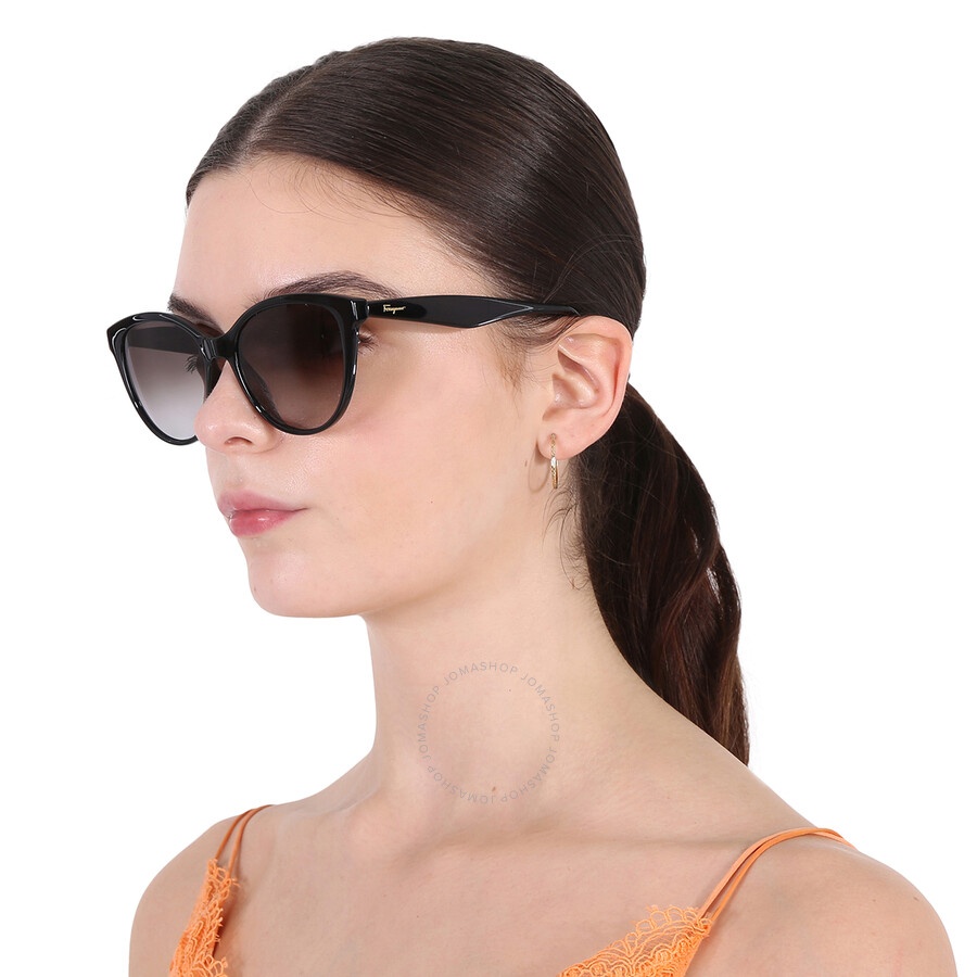 Salvatore Ferragamo Grey Gradient Cat Eye Ladies Sunglasses SF1073S 001 54 - 2