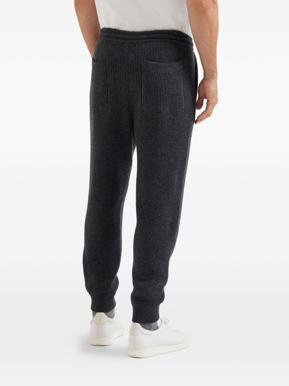 ribbed knit track pants - 4