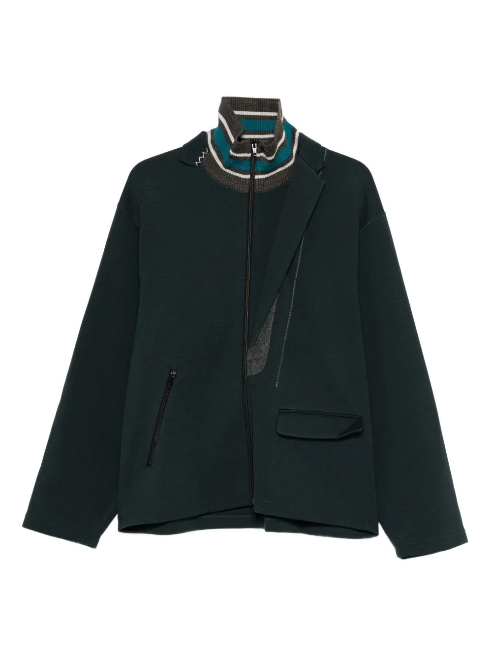 zip-up track jacket - 1