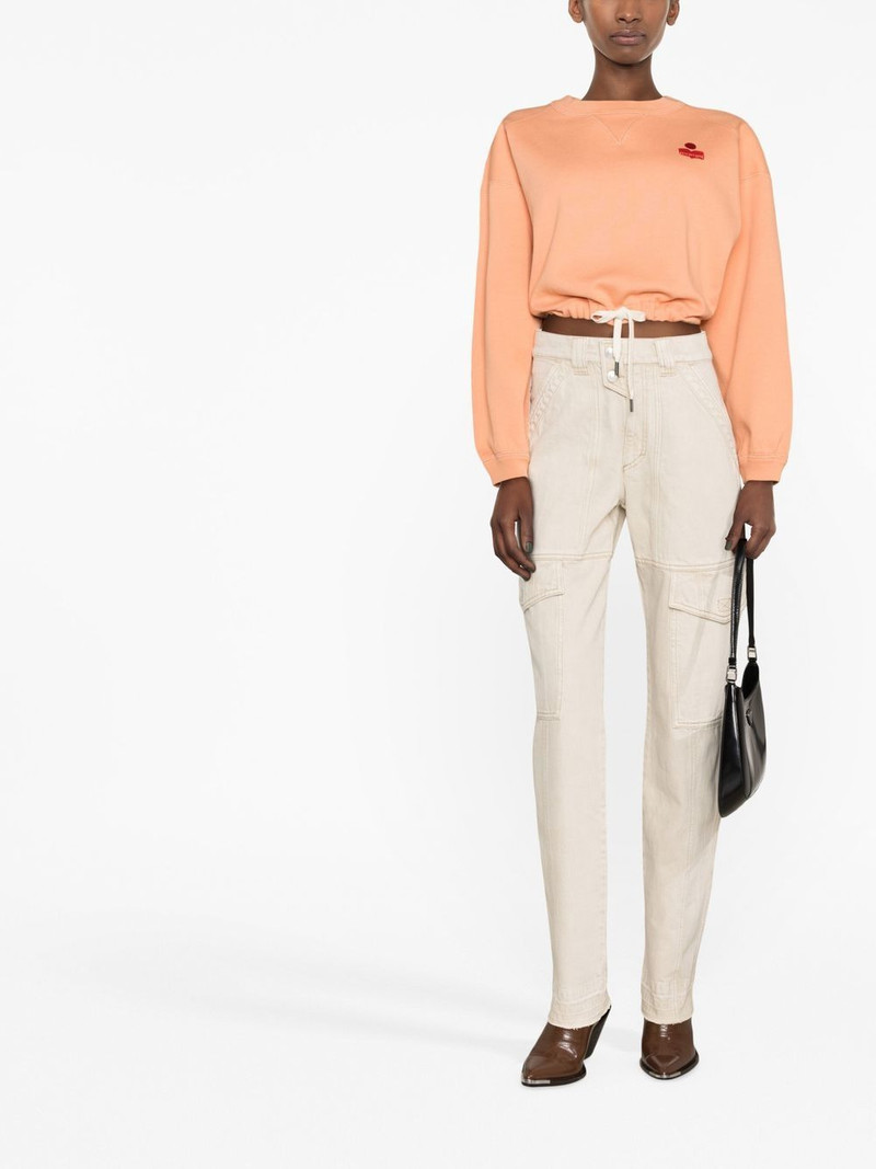 Isabel Marant Étoile high-rise cargo-pocket trousers outlook