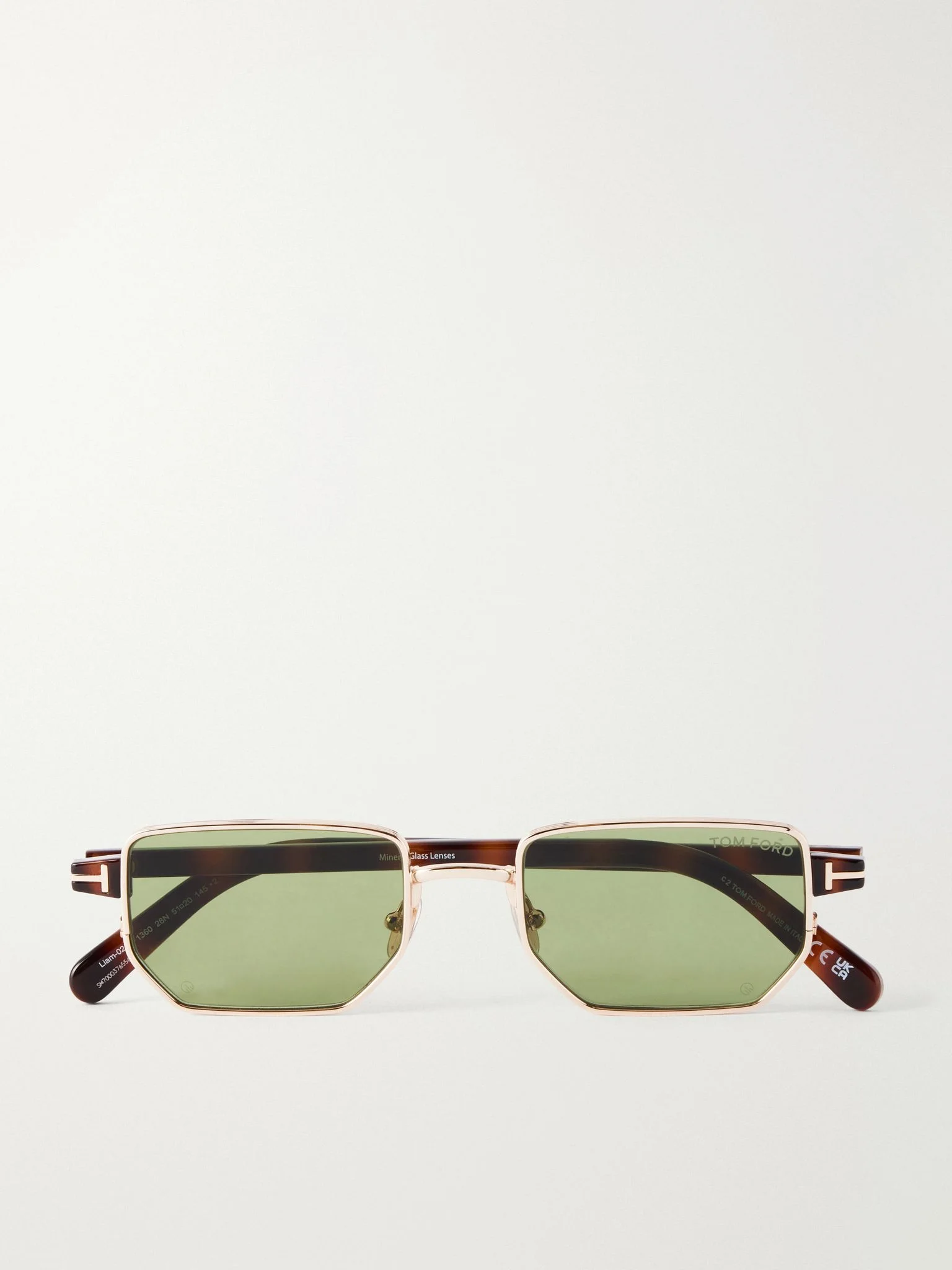 Liam-02 square-frame gold-tone sunglasses Gold - 1