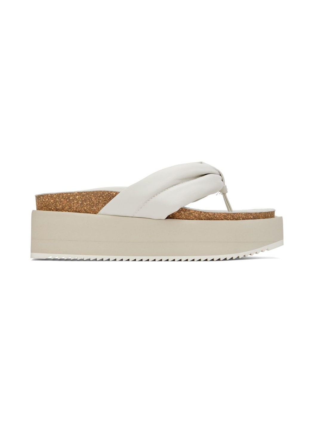 Off-White Padded Flip Flops - 1