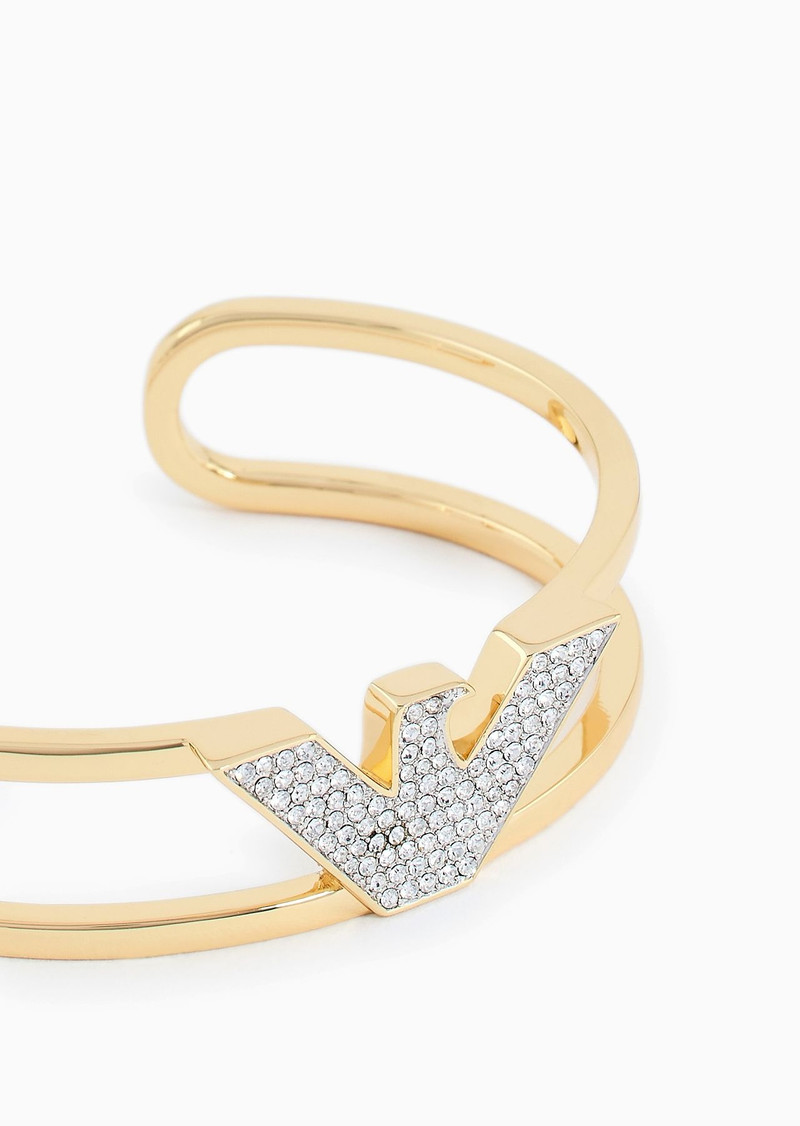 EMPORIO ARMANI Gold-Tone Brass Cuff Bracelet outlook