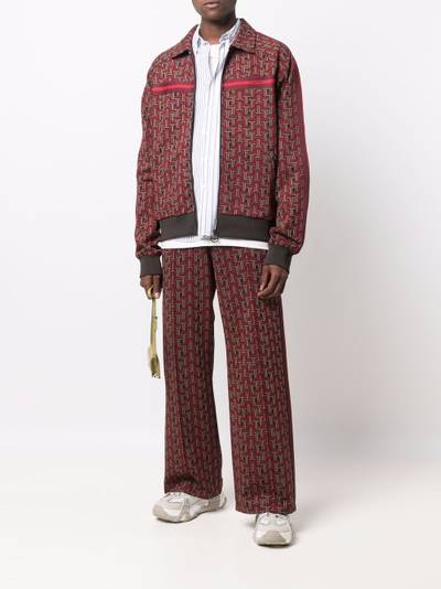 Lanvin JL maze-pattern zip-up jacket outlook