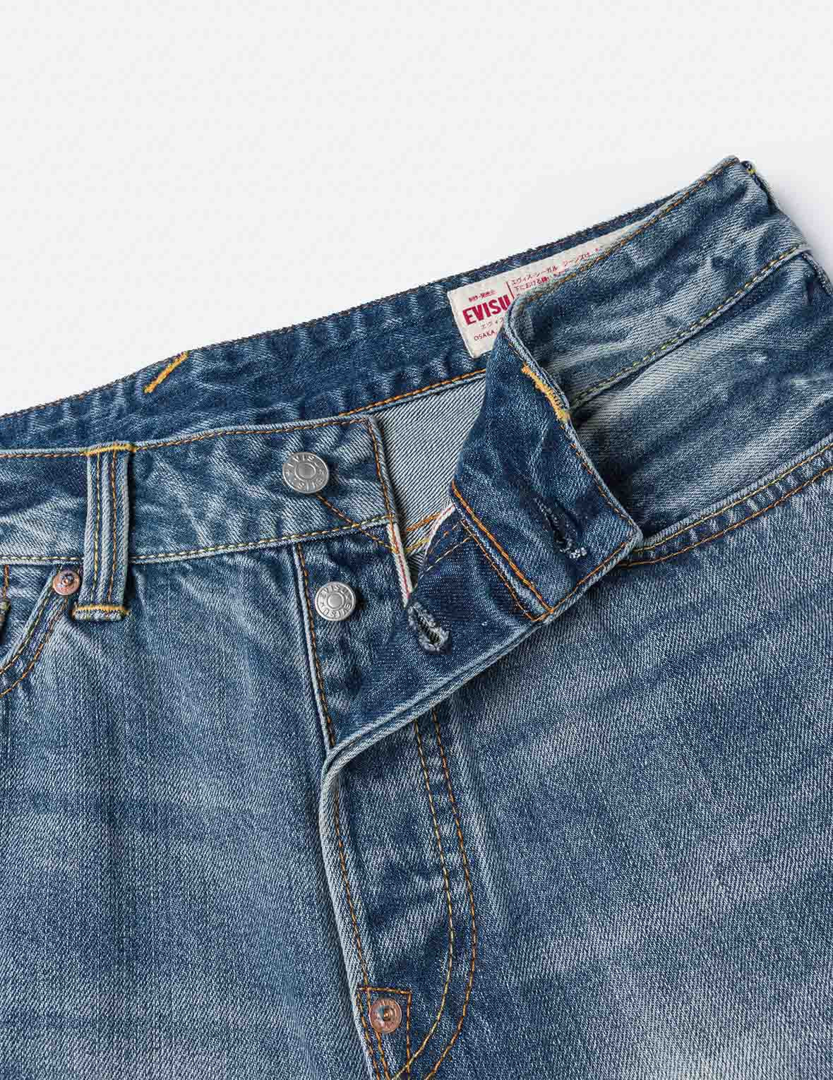 Ecru Daicock Print Loose Fit Jeans #2038 - 6