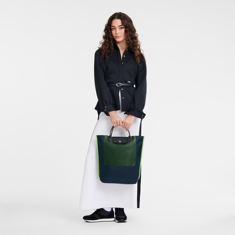 Longchamp Cabas Longchamp M Tote bag Navy - Canvas outlook