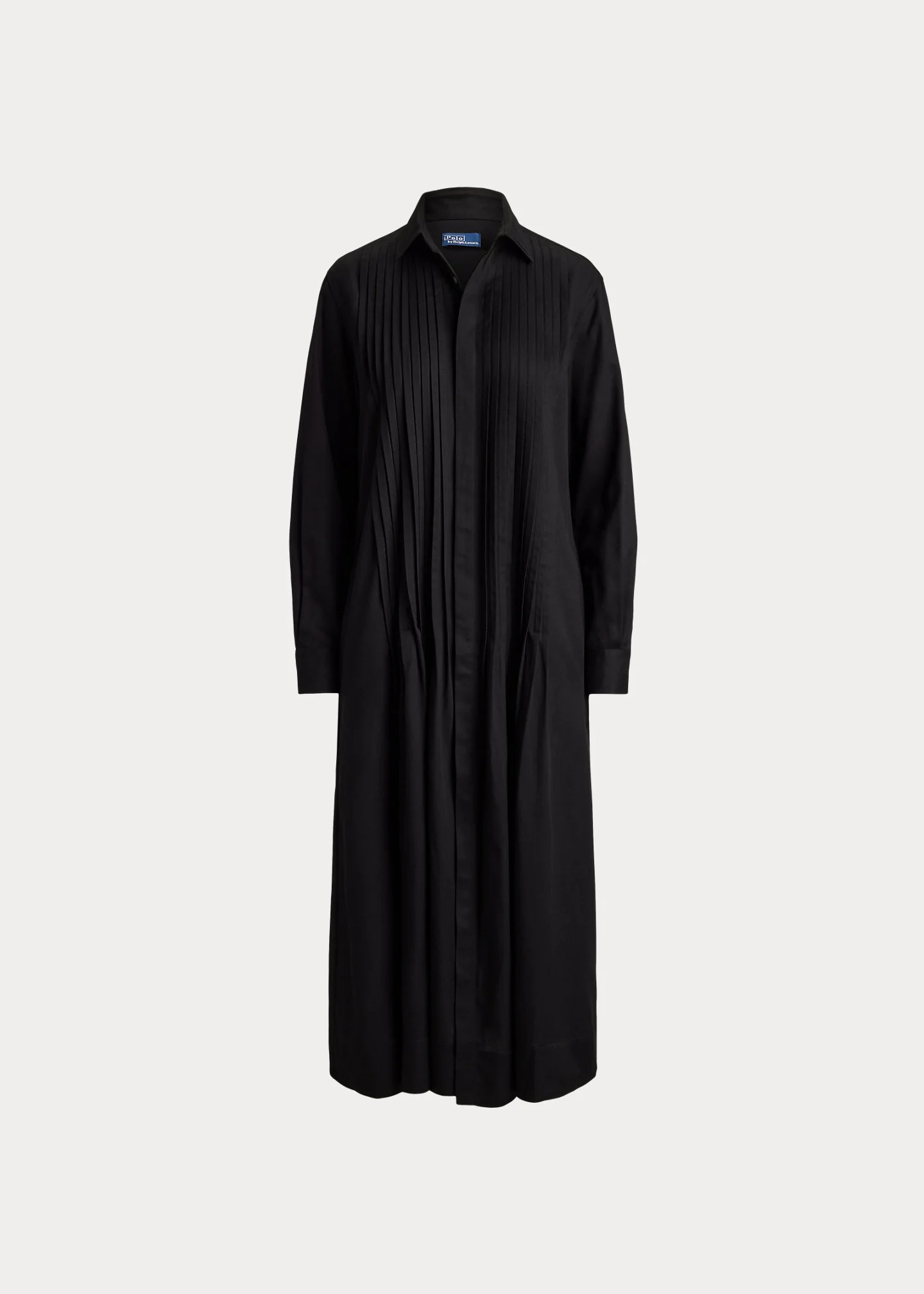 Pleated-Bib Shirtdress - 1