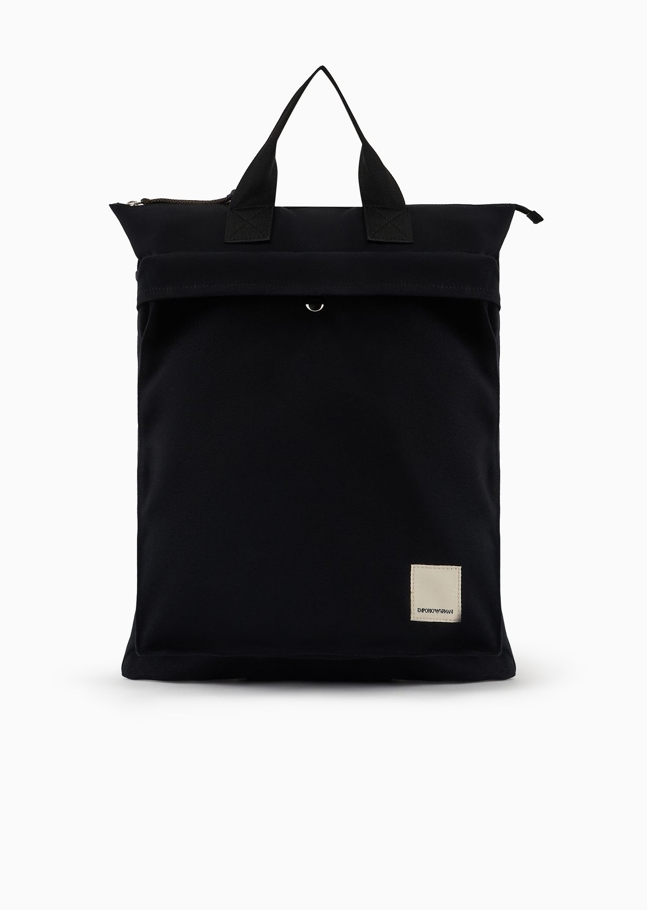 Emporio Armani Sustainability Values Capsule Collection organic canvas drawstring tote bag - 1