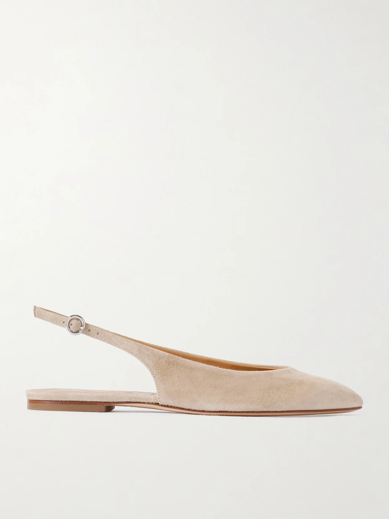 Amelia Suede Slingback Ballet Flats - 1