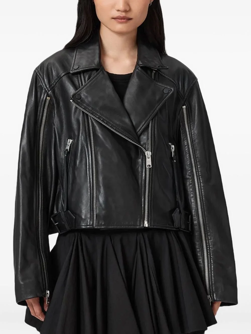 Masone leather biker jacket - 1