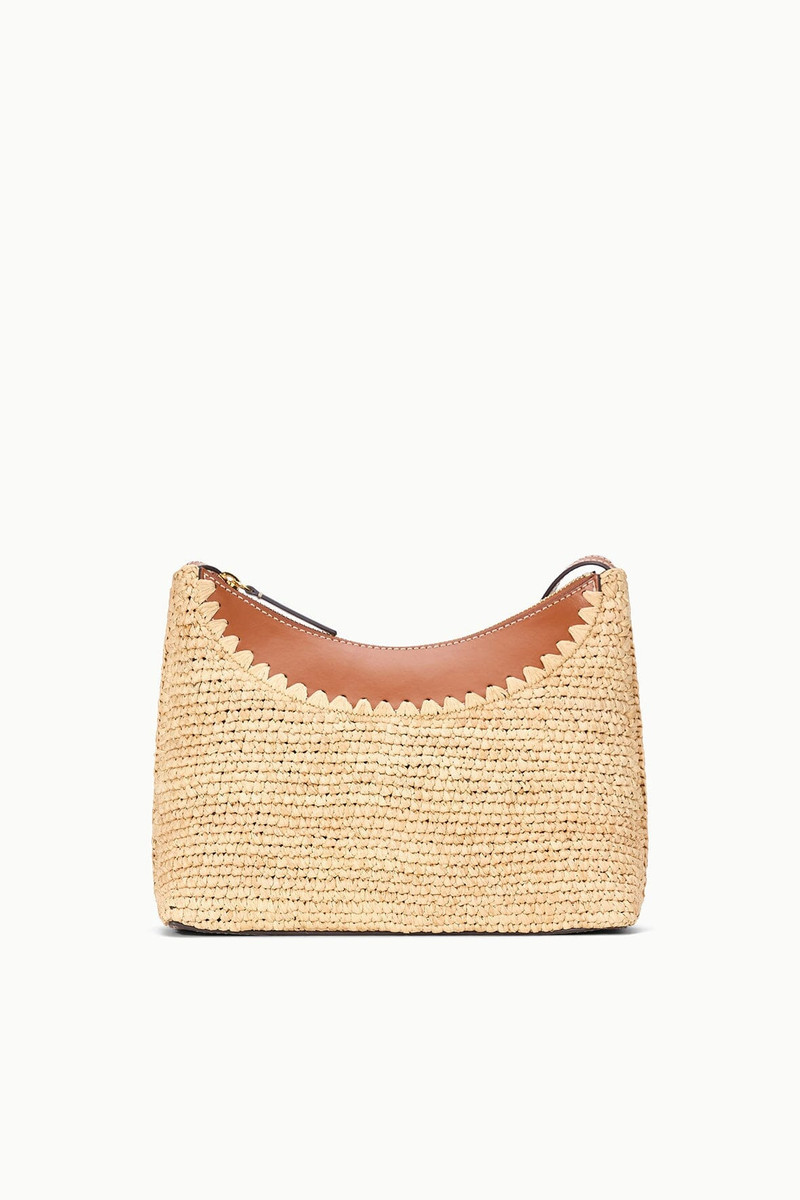 STAUD STAUD ROWEY RAFFIA BAG NATURAL TAN outlook
