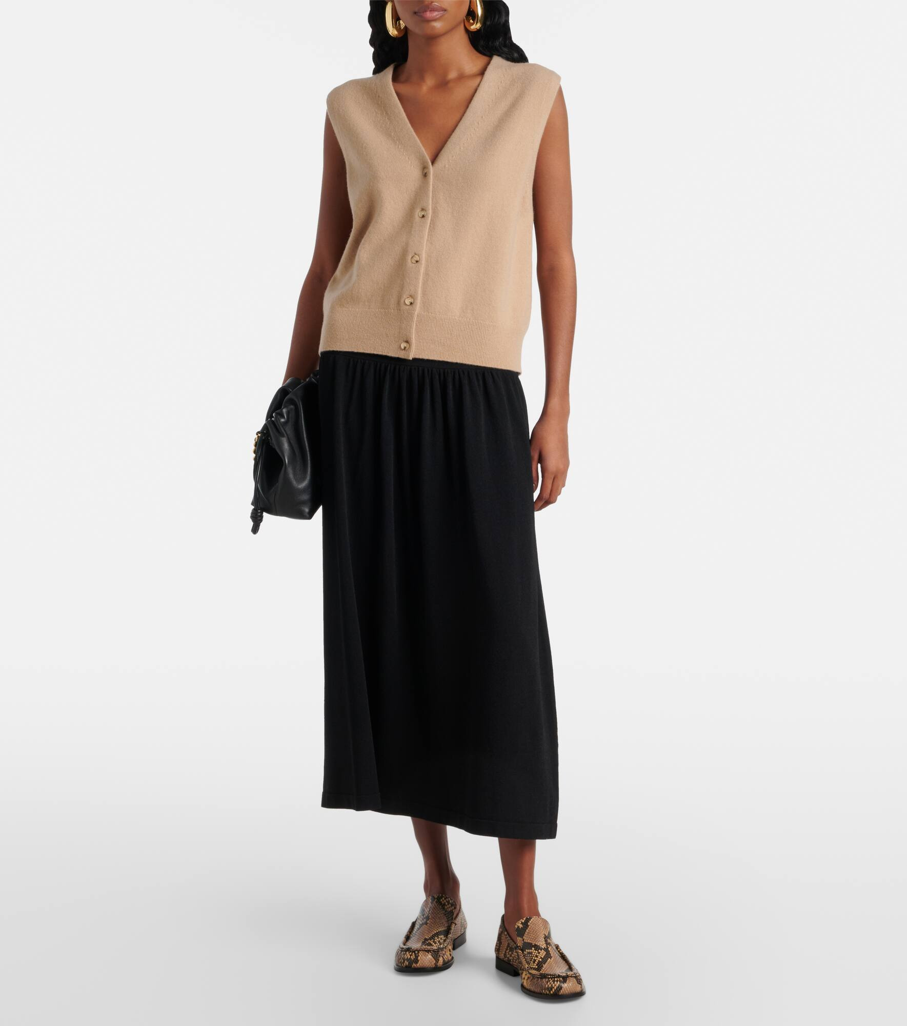 Wool and cashmere-blend vest - 2