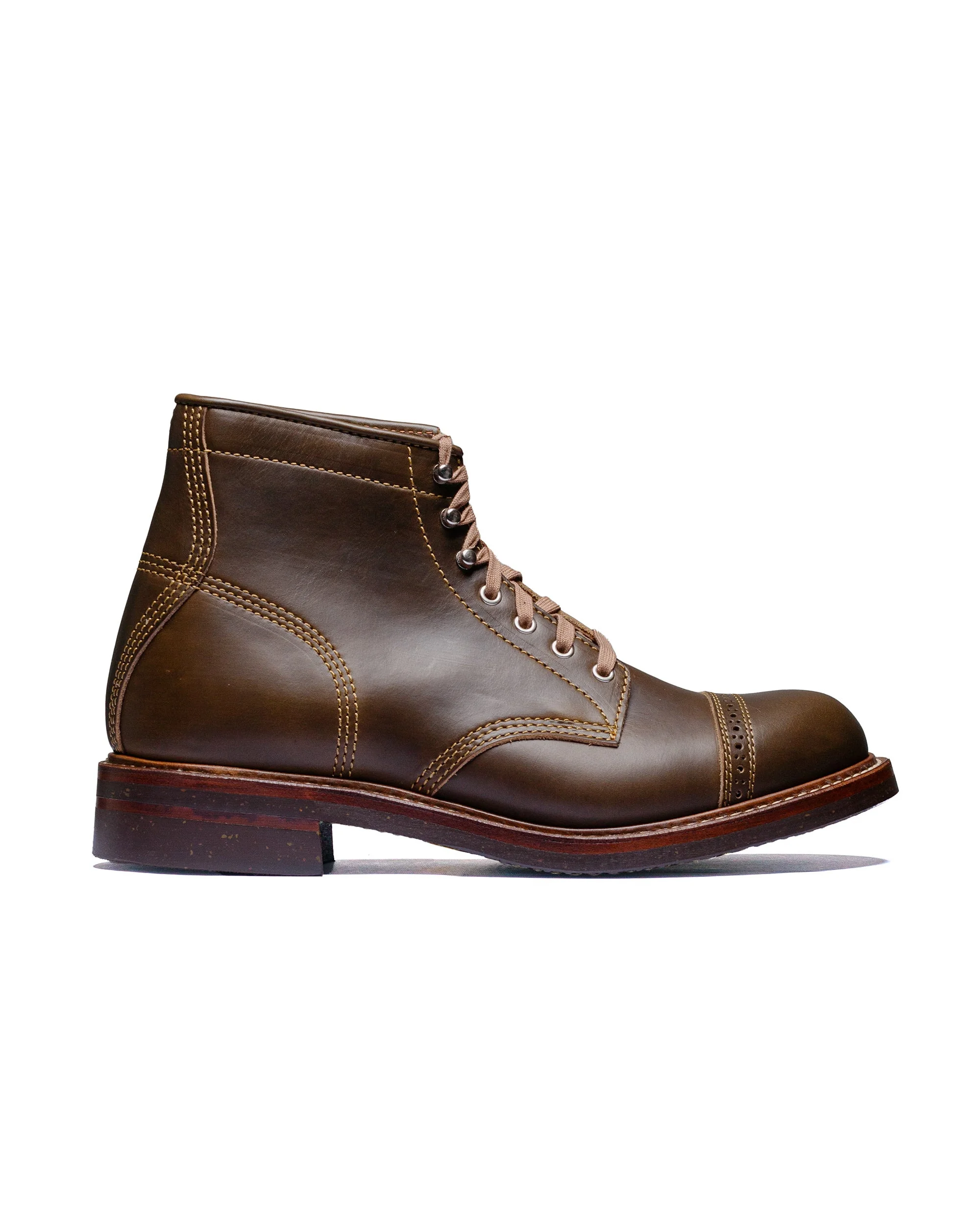Combat Boots Horween Leather CXL Dark Olive - 1