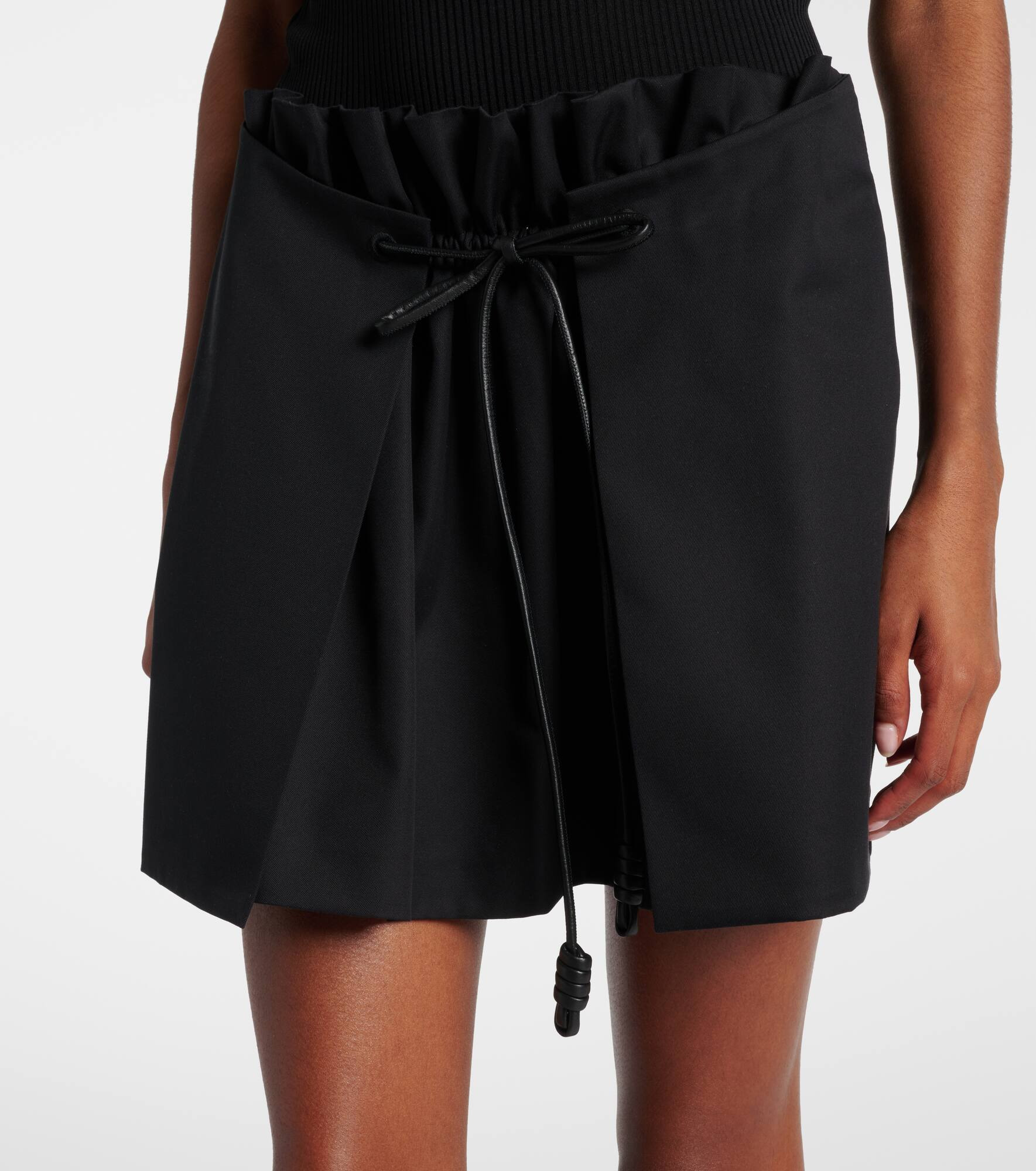Cotton and silk miniskirt - 4