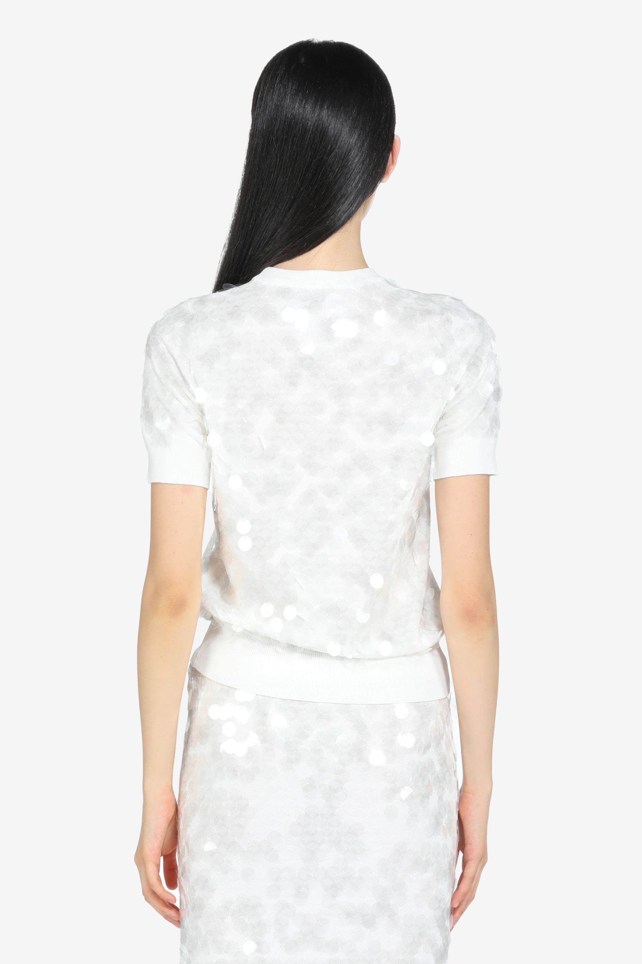 SEQUIN COTTON SWEATER - 2