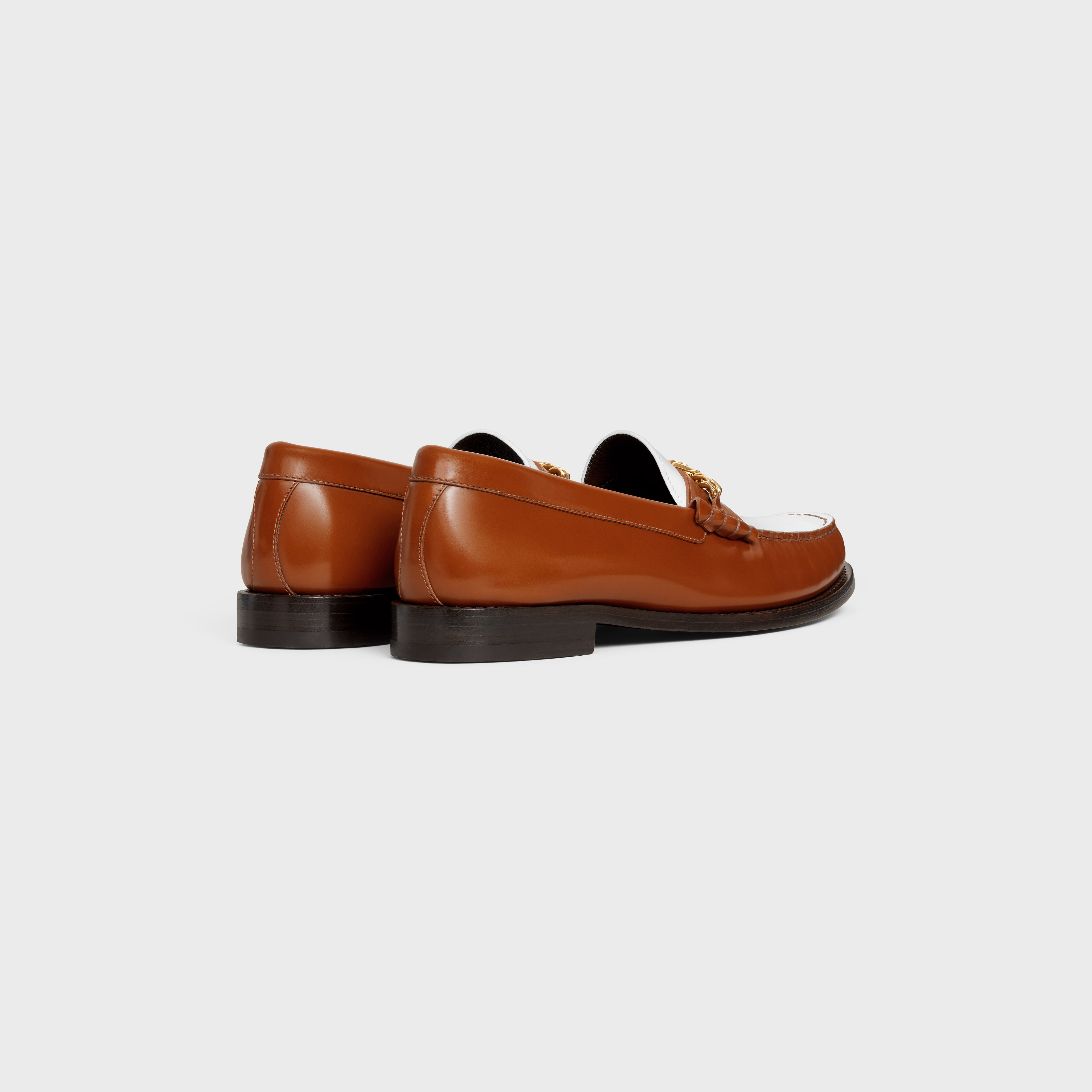 ローファー・オックスフォード CELINE LUCO TRIOMPHE CHAIN LOAFER IN CALFSKIN CELINE LUCO TRIOMPHE CHAIN LOAFER IN CALFSKIN - BLACK | CELINE