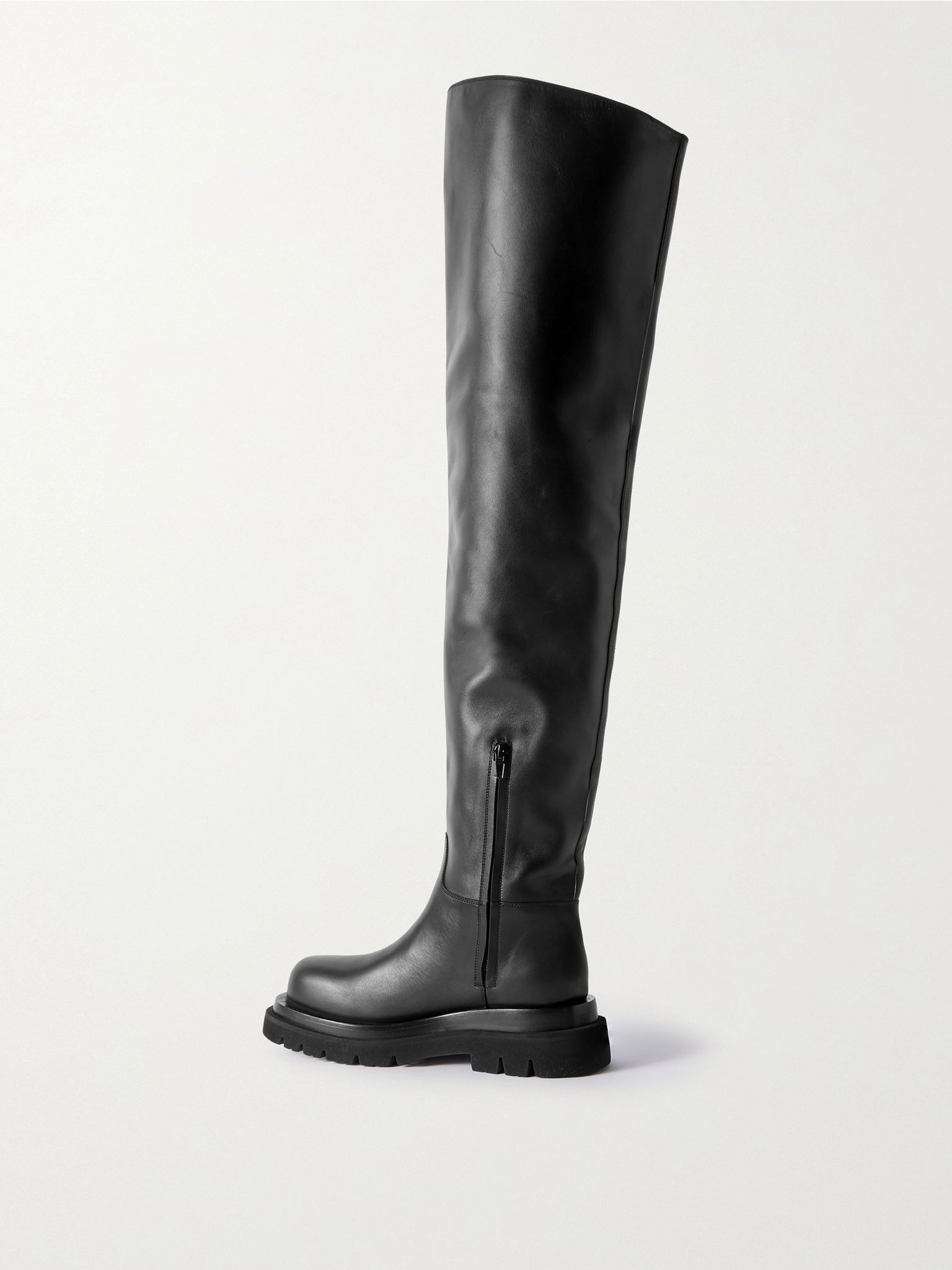 Cuissard leather over-the-knee boots Black - 3