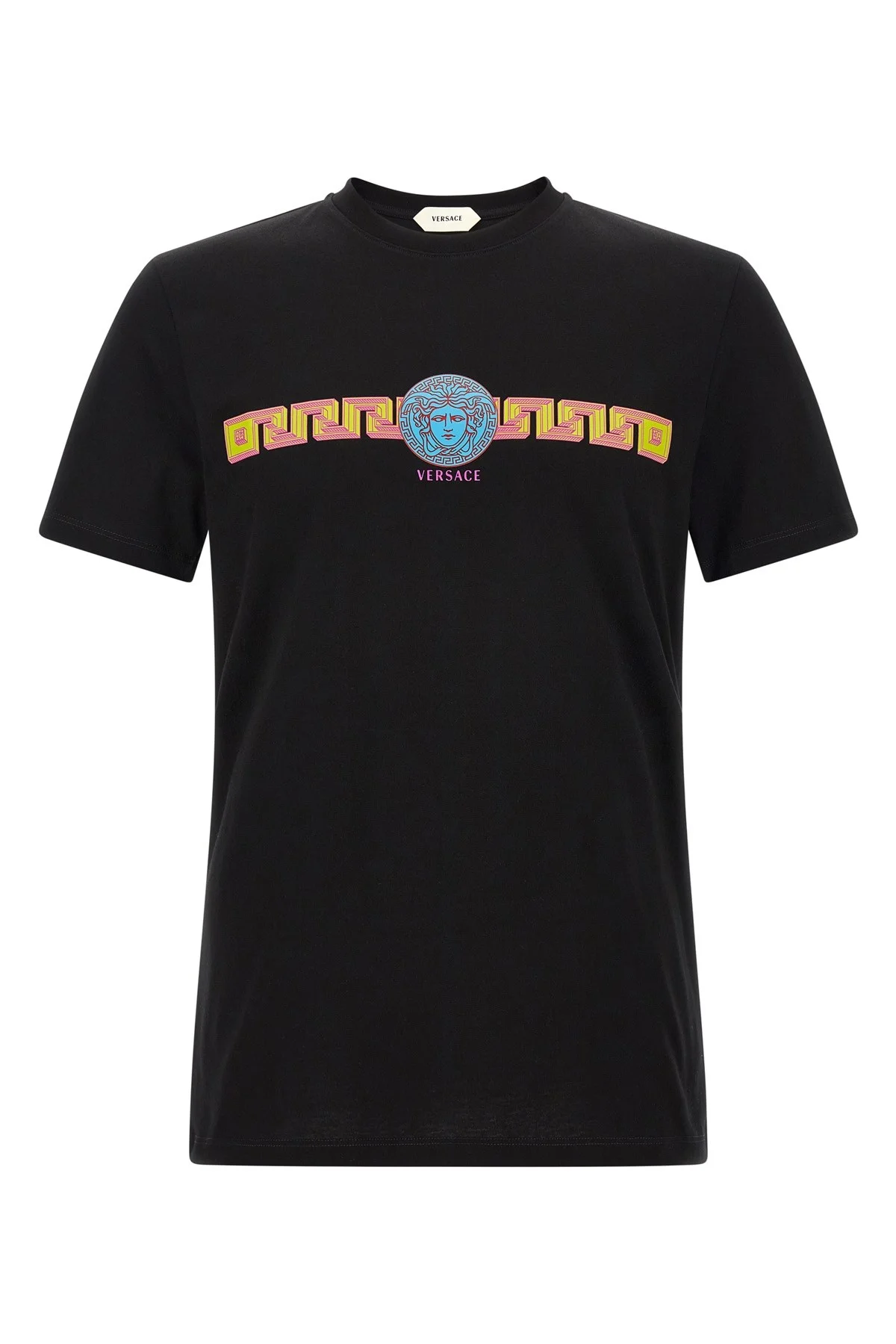 'Medusa' Print Cotton T-Shirt - 1