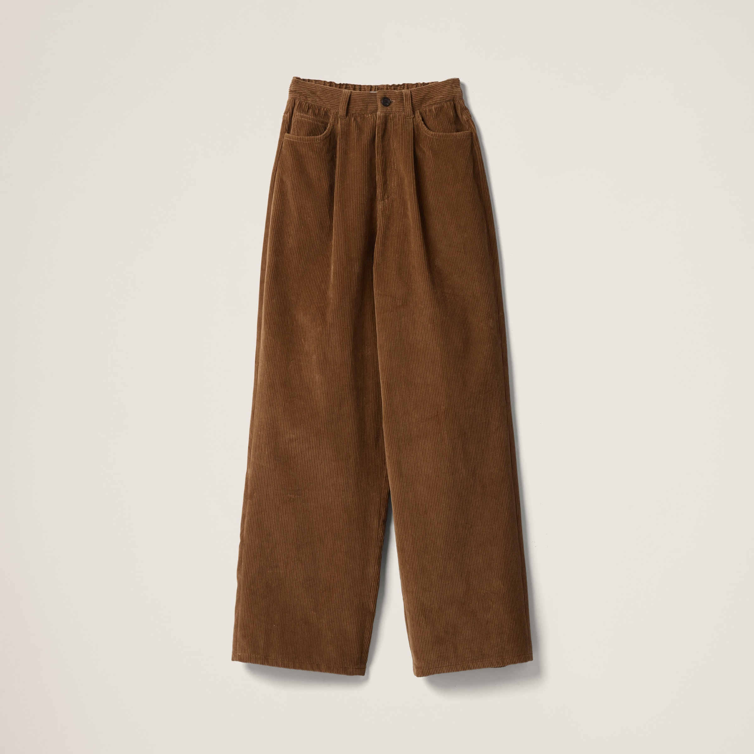 Garment-dyed corduroy pants - 1