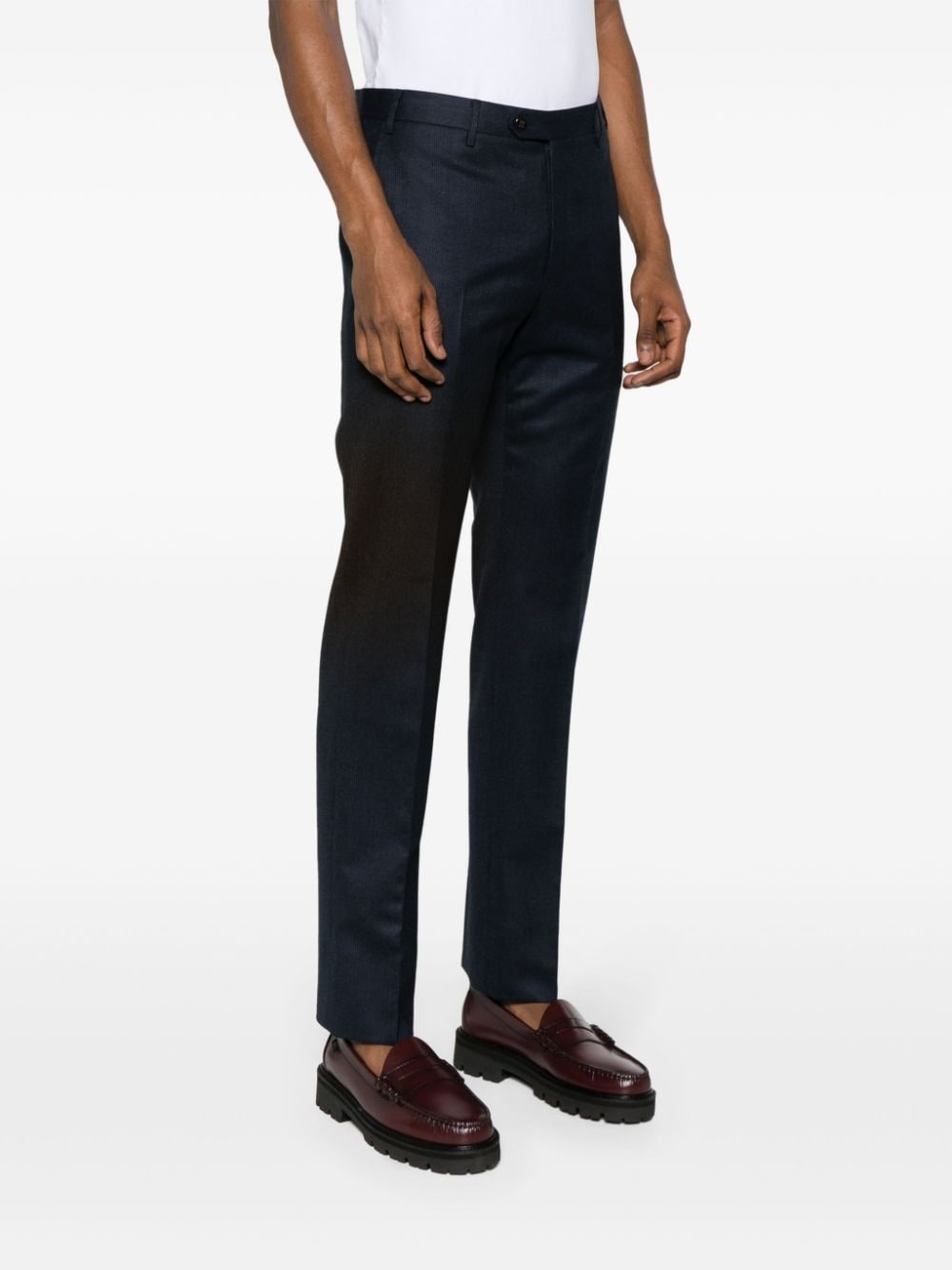 mini-check tailored trousers - 3
