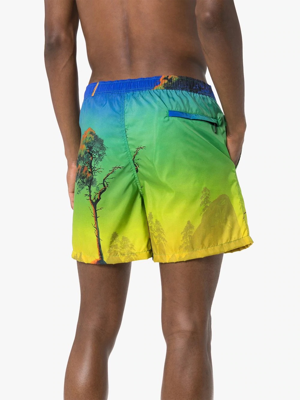 Dragon At Dawn print swim shorts - 3