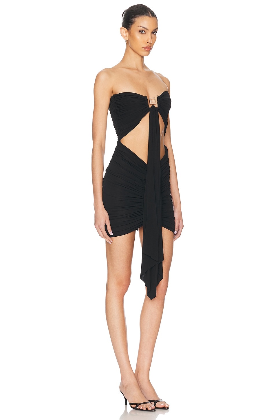 Bezel Quartz Disconnect Mini Dress - 2