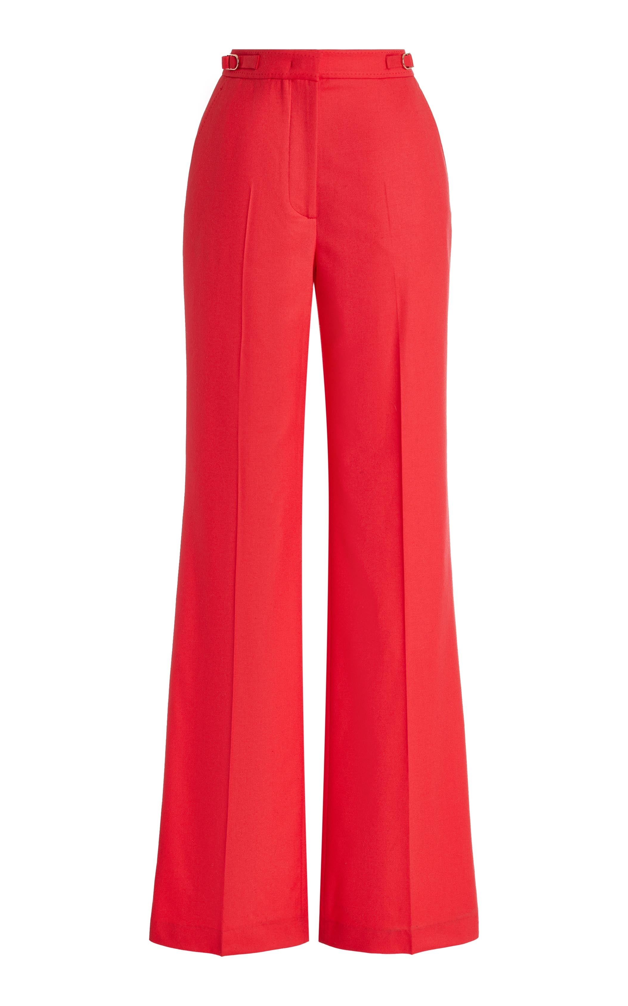 Vesta Pant in Red Topaz Wool - 1