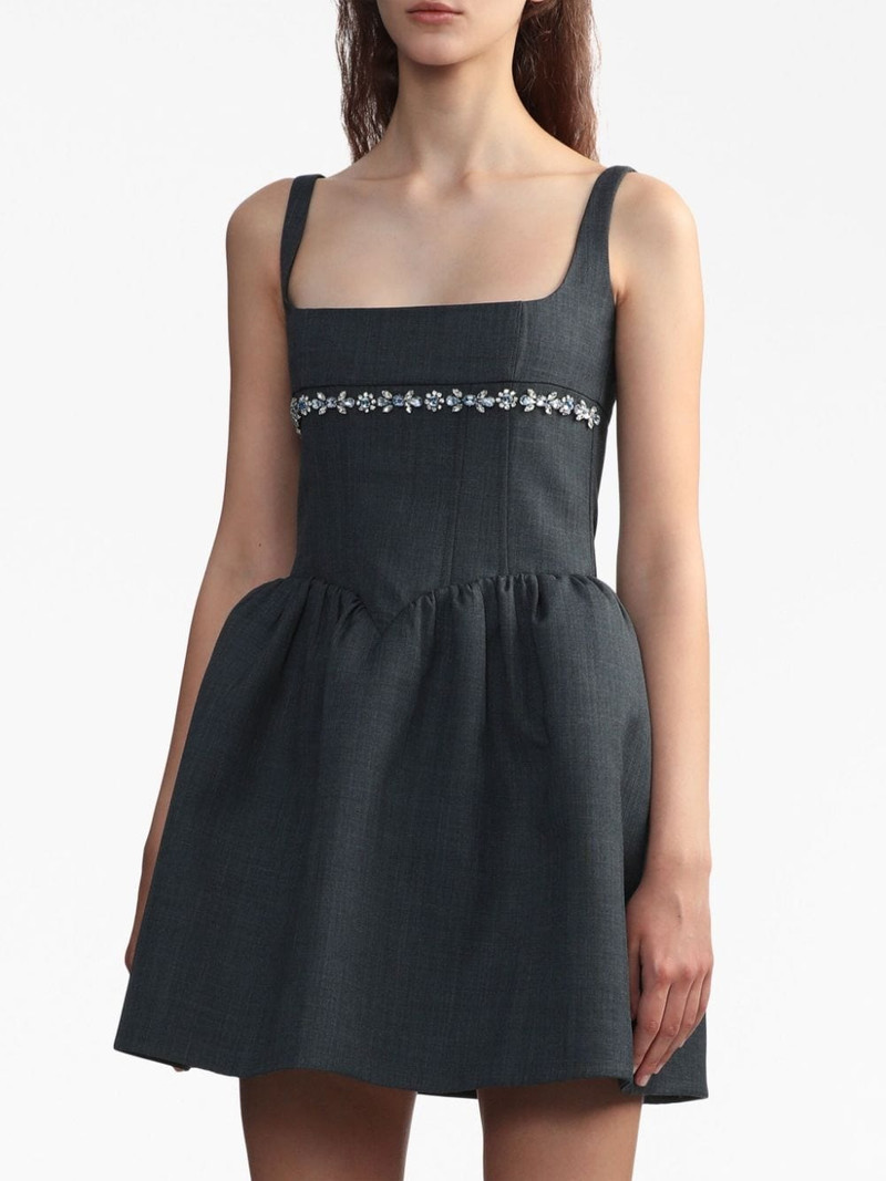 crystal-embellished A-line dress 3