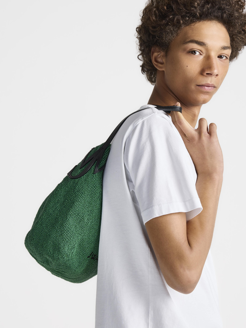 SMALL BEADED BULB BAG IN GREEN 3