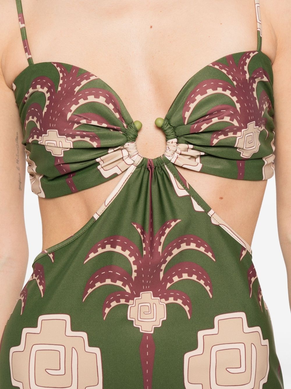 Jungle Geometry midi dress - 5