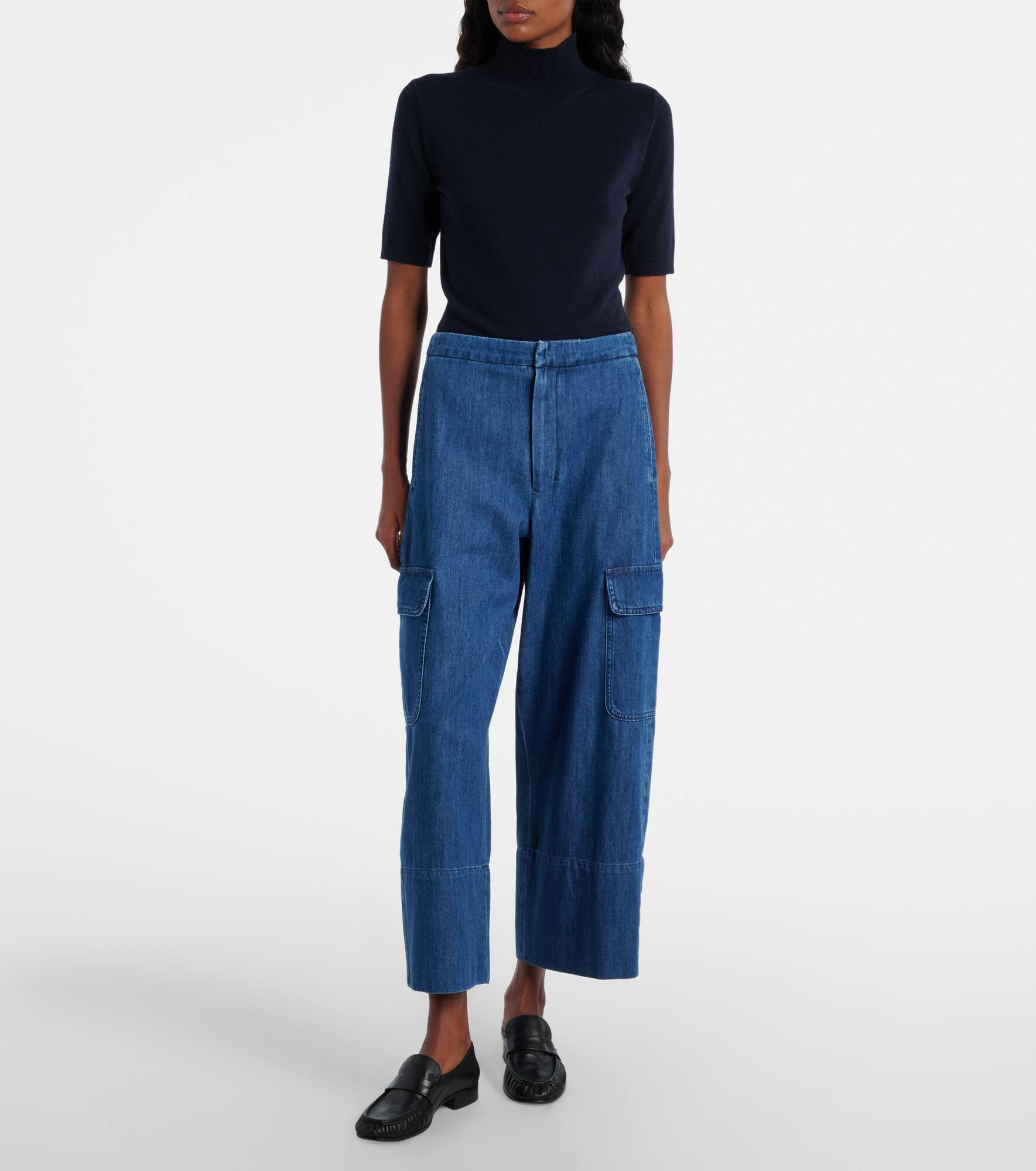 Cropped cargo jeans - 7