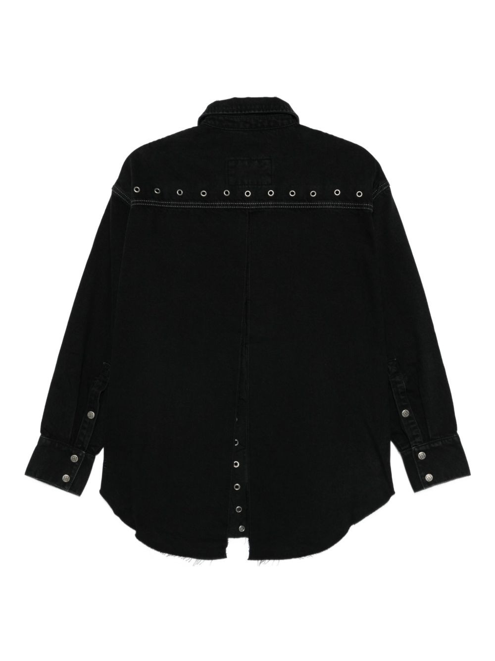 eyelet-details shirt - 2