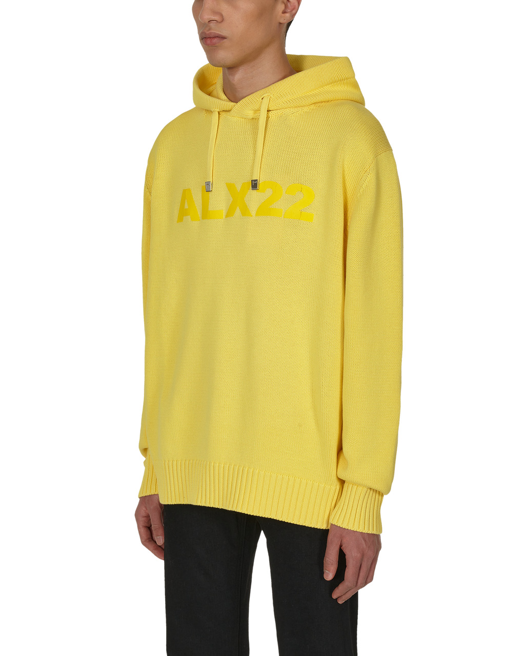 TREATED LOGO KNIT HOODED SWEATER - 3