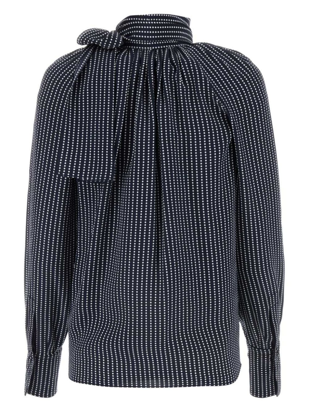 printed silk blouse - 2