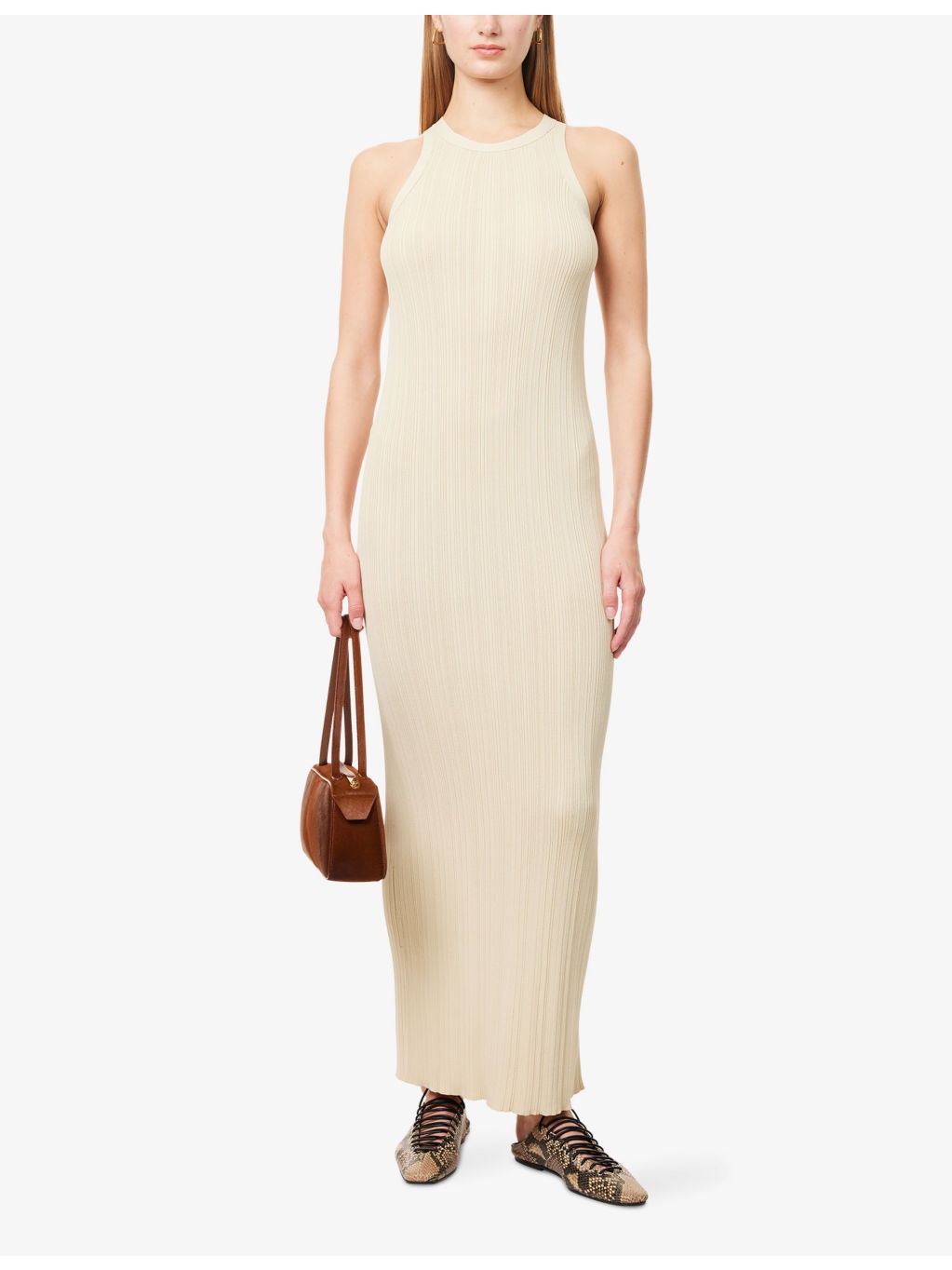 Seamless Ribbed Knitted Maxi Dress - 2