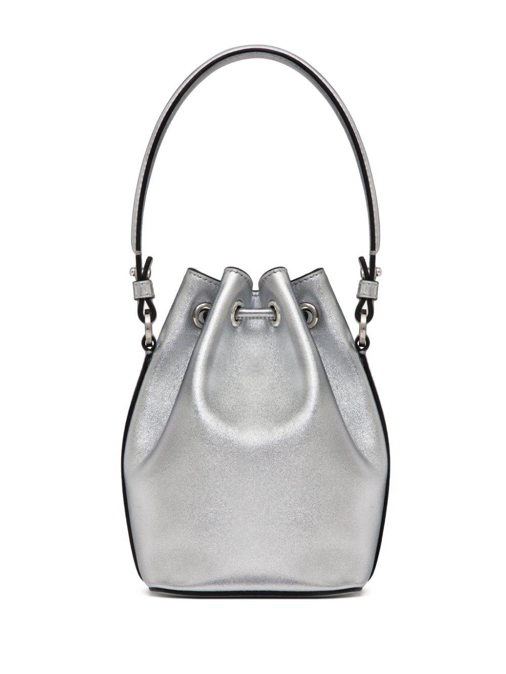 mini VLogo Signature metallic bucket bag - 2