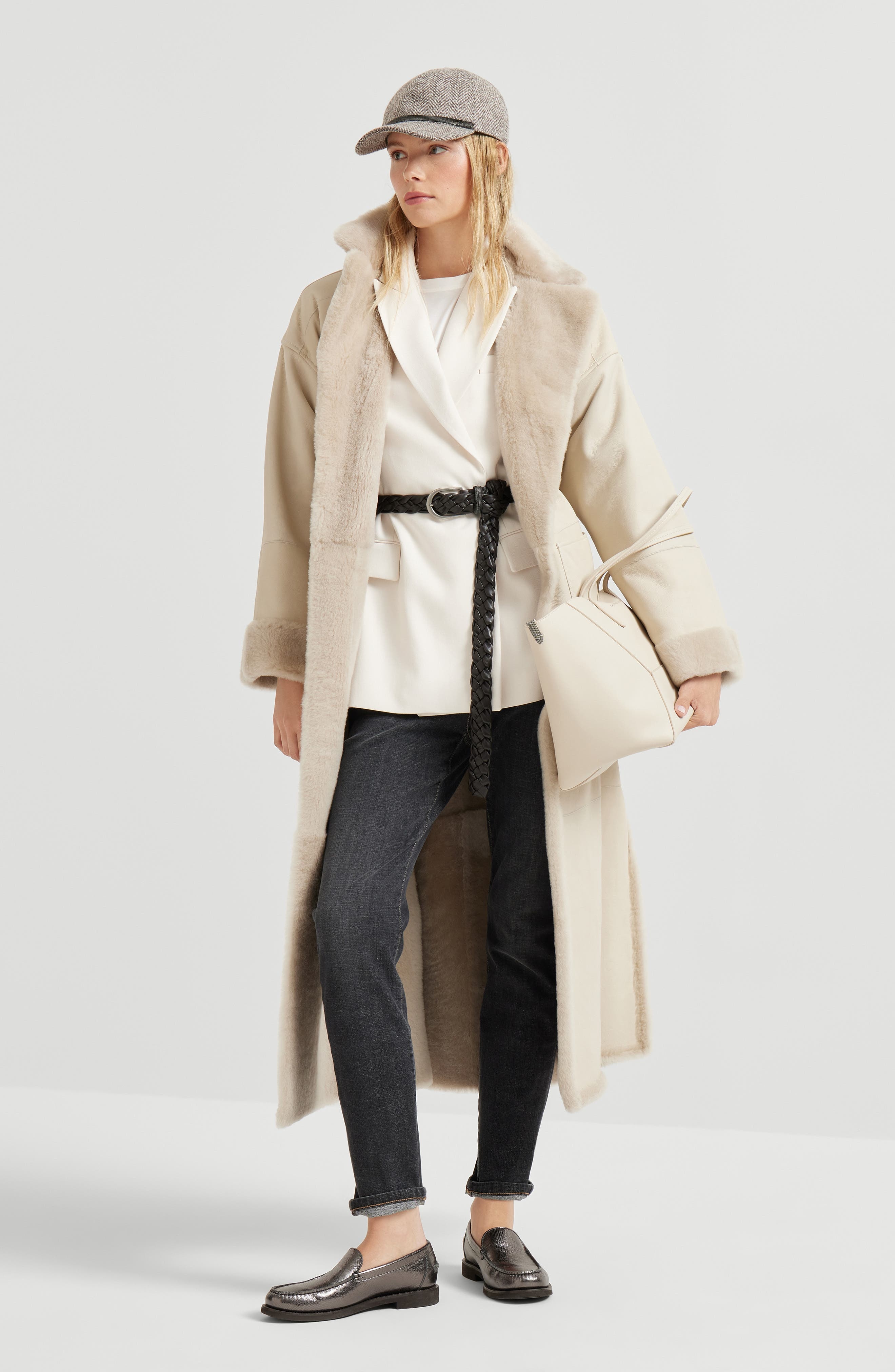 Brunello Cucinelli Couture twill blazer in Milk at Nordstrom - 6