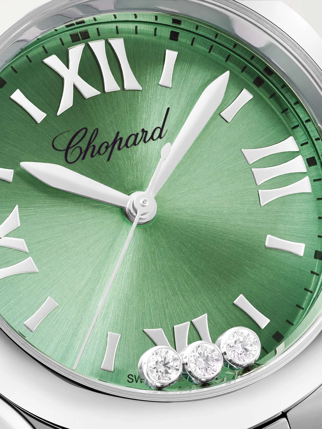 Happy Sport 30mm stainless steel, diamond and tsavorite watch - 5