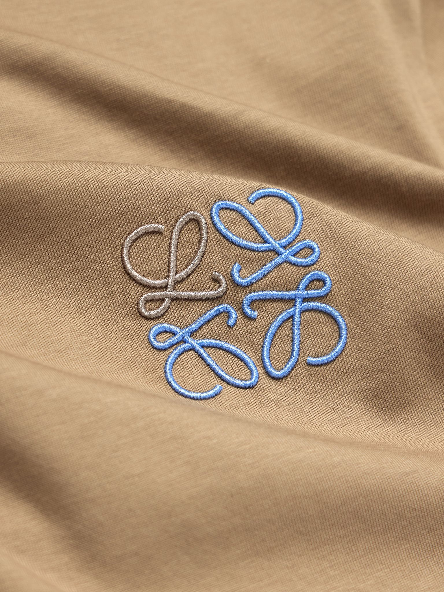 Slim-Fit Logo-Embroidered Cotton-Jersey T-Shirt Camel - 4