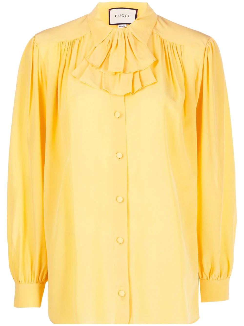 ruffle jabot blouse - 1